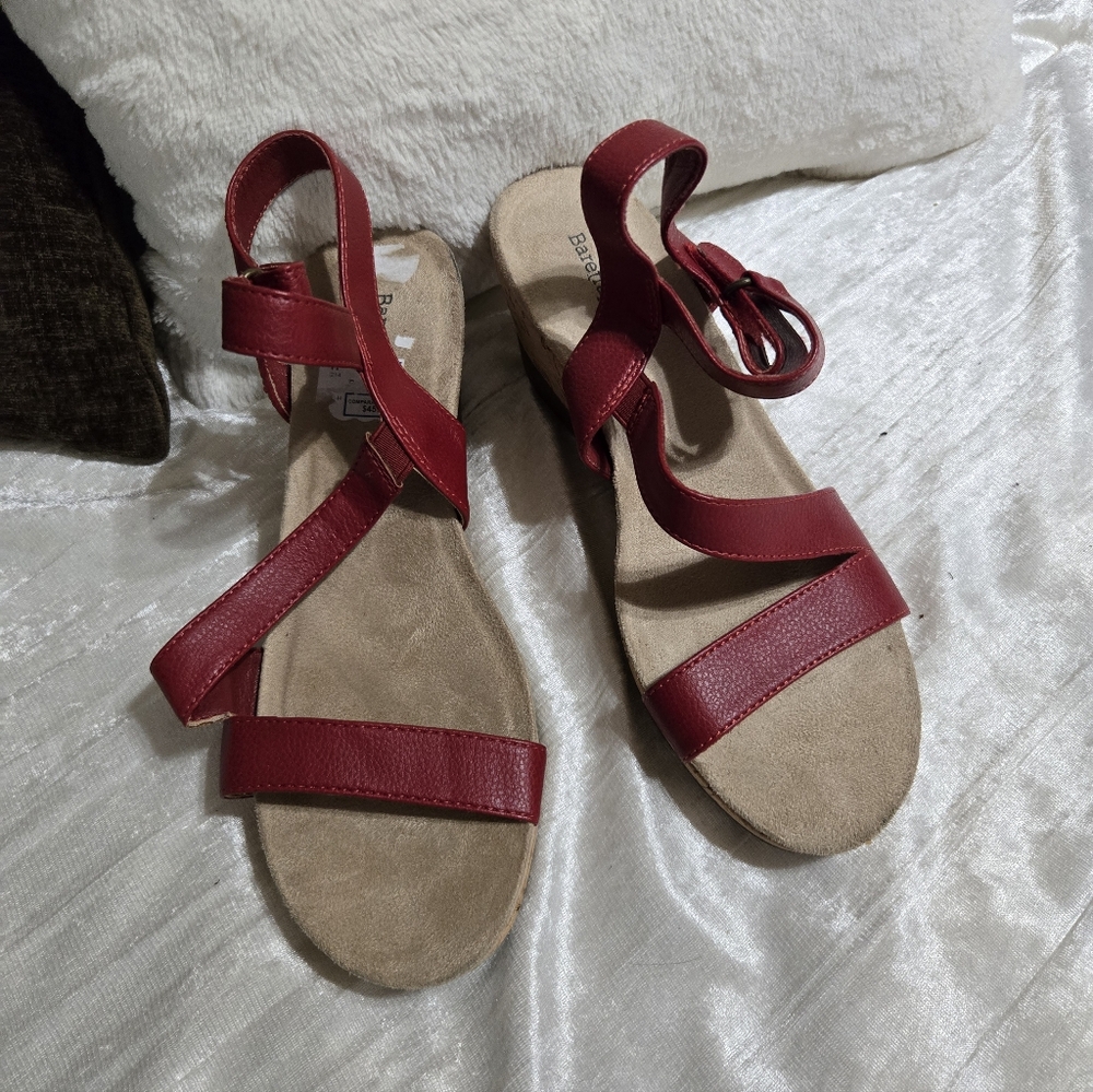 Red Sandals By Baretraps Size 7 1/2 EUC. Worn Once!